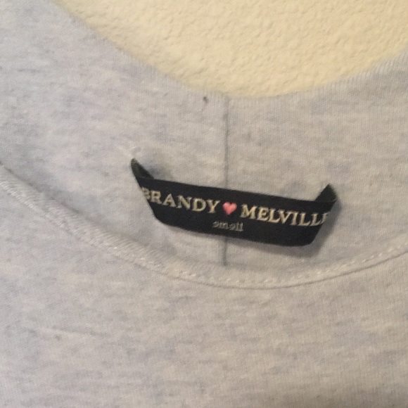 Brandy Melville Light Blue Crop Top SMALL - Picture 2 of 3